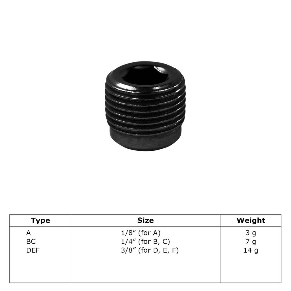 Buiskoppeling Stelschroef (zwart)-BC / 26,9 mm en 33,7 mm